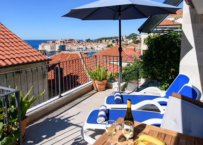 Sunset Over The Dubrovnik's Old Town Dubrovnik