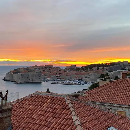 Sunset Over The Dubrovnik's Old Town *